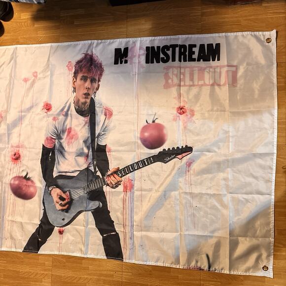 Machine Gun Kelly Mainstream Sellout Banner MGK Flag Wall Decor - Picture 3 of 4